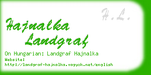 hajnalka landgraf business card